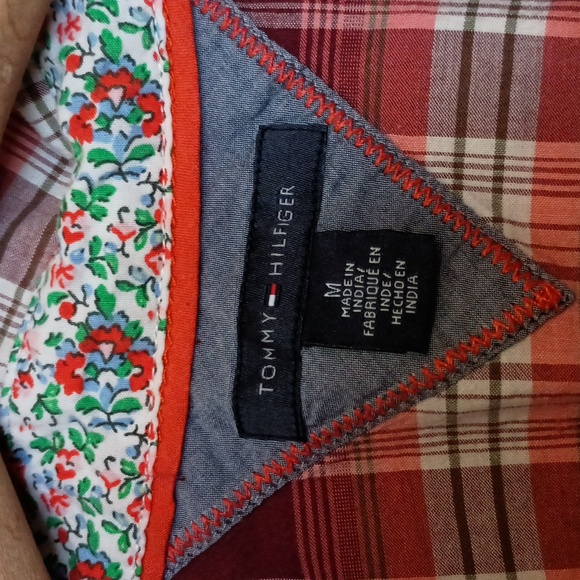 Tommy Hilfiger flannel button down shirt woman's M - Picture 4 of 6